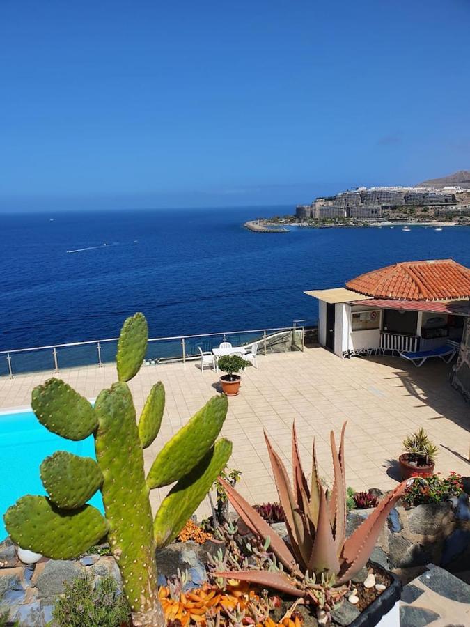 Very Romantic Seaview Apartment Patalavaca Mogan With Warm Pool المظهر الخارجي الصورة