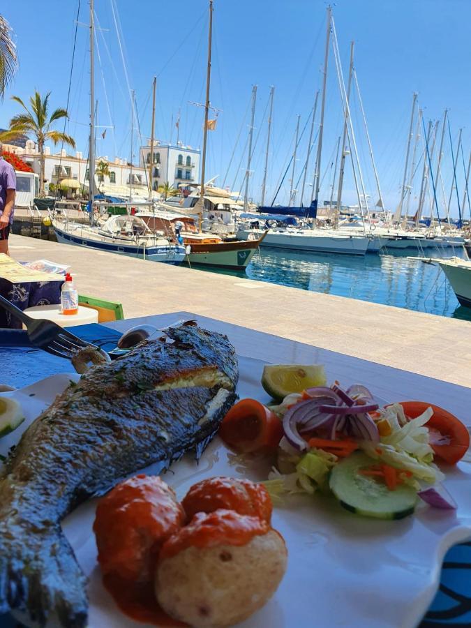 Very Romantic Seaview Apartment Patalavaca Mogan With Warm Pool المظهر الخارجي الصورة