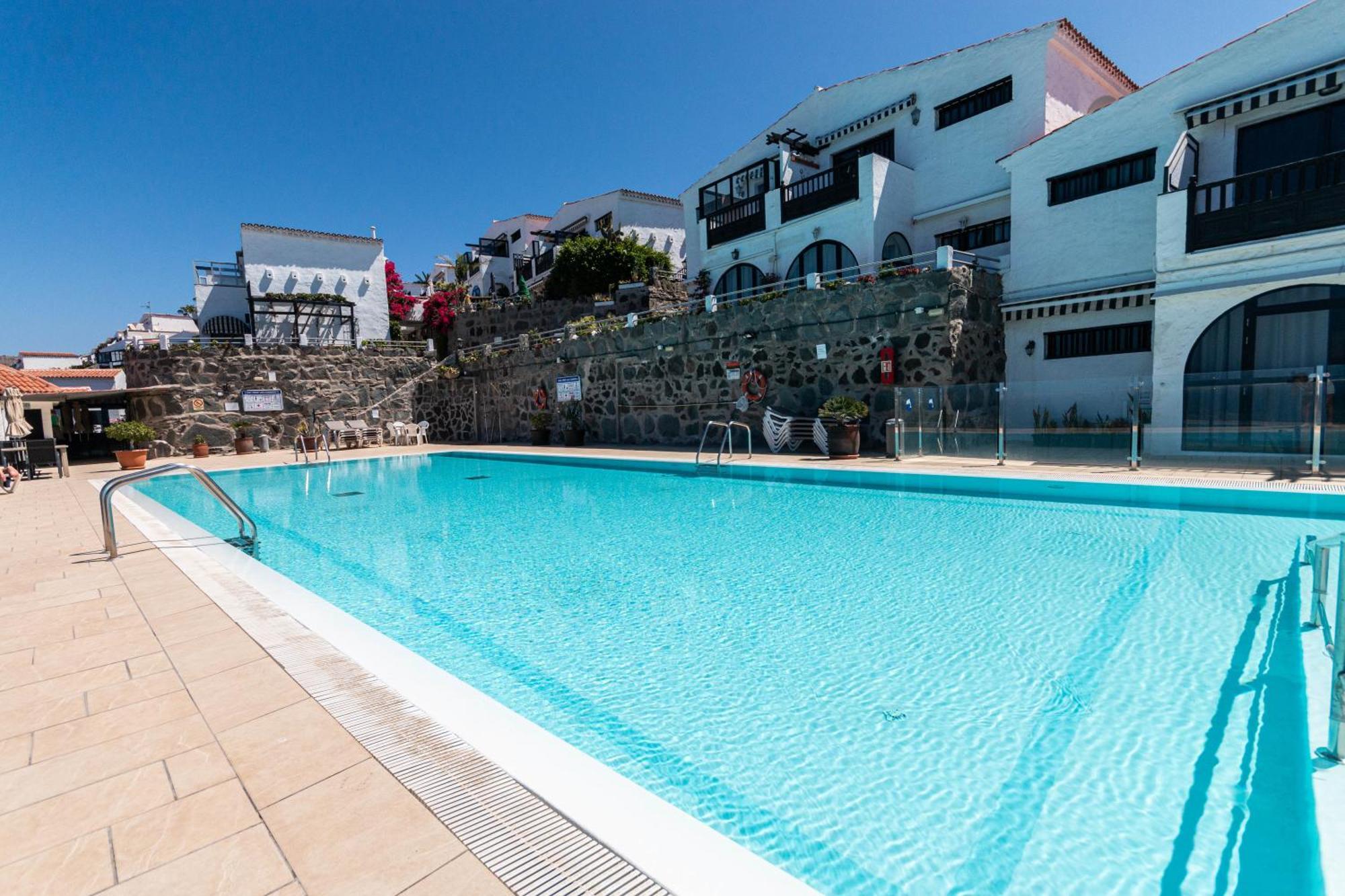 Very Romantic Seaview Apartment Patalavaca Mogan With Warm Pool المظهر الخارجي الصورة