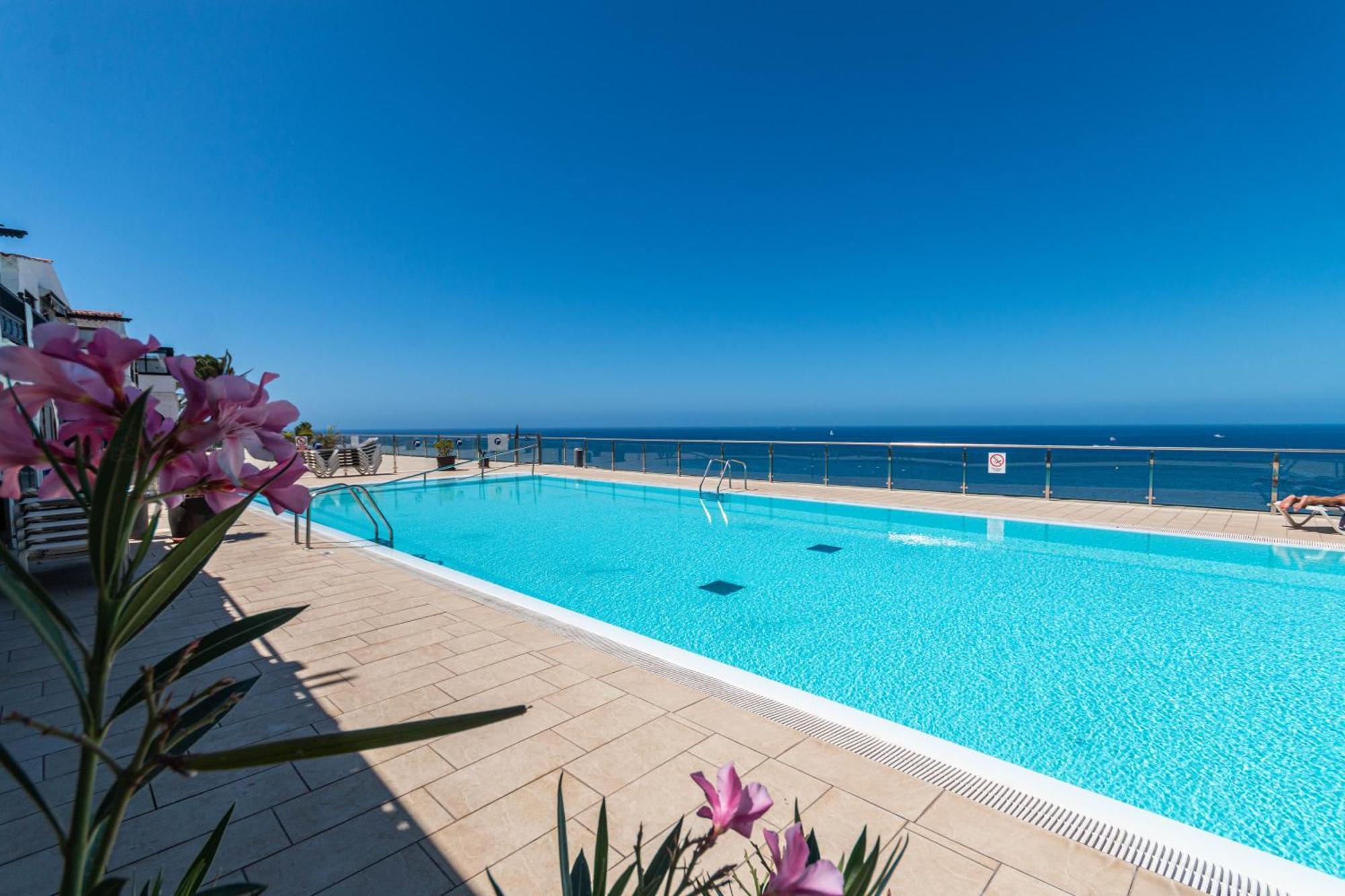 Very Romantic Seaview Apartment Patalavaca Mogan With Warm Pool المظهر الخارجي الصورة
